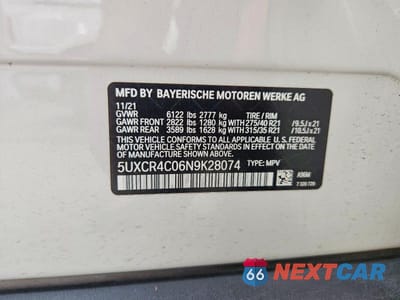 Zdjęcie 13 z 13 samochodu: 2022 BMW X5 SDRIVE 40I VIN:5UXCR4C06N9K28074 - miniatura