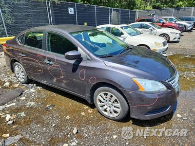 Czwarte zdjęcie samochodu z boku: 2014 NISSAN SENTRA S VIN:3N1AB7AP8EL691844 - miniatura