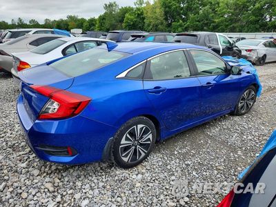 Trzecie zdjęcie samochodu z tyłu: 2018 HONDA CIVIC EXL VIN:JHMFC1F72JX027011 - miniatura