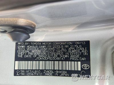 Zdjęcie 12 z 12 samochodu: 2013 TOYOTA PRIUS PLUG-IN HYBRID ADVANCED VIN:JTDKN3DP5D3048147 - miniatura