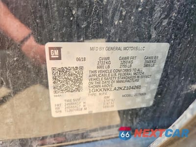 Zdjęcie 13 z 13 samochodu: 2019 GMC ACADIA SLE VIN:1GKKNKLA2KZ104261 - miniatura