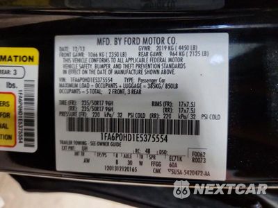 Zdjęcie 12 z 12 samochodu: 2014 FORD FUSION SE VIN:1FA6P0HD1E5375554 - miniatura