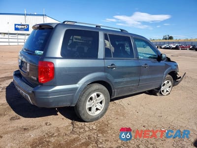 Trzecie zdjęcie samochodu z tyłu: 2005 HONDA PILOT EXL VIN:2HKYF18685H560309 - miniatura
