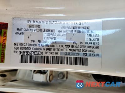 Zdjęcie 12 z 12 samochodu: 2023 MAZDA 3 PREMIUM PLUS VIN:3MZBPBEY8PM353024 - miniatura