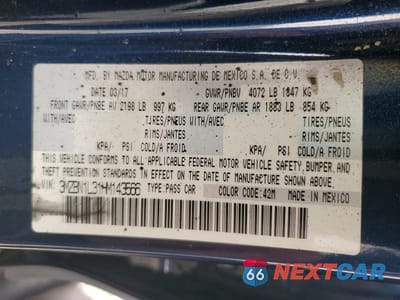Zdjęcie 13 z 13 samochodu: 2017 MAZDA 3 VIN:3MZBN1L31HM143566 - miniatura