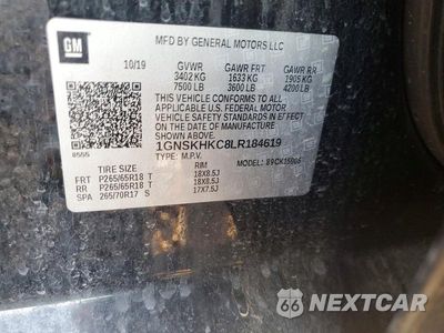 Zdjęcie 13 z 13 samochodu: 2020 CHEVROLET SUBURBAN K1500 LT VIN:1GNSKHKC8LR184619 - miniatura