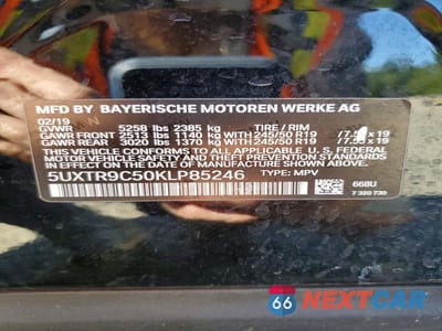 Zdjęcie 14 z 14 samochodu: 2019 BMW X3 XDRIVE30I VIN:5UXTR9C50KLP85246 - miniatura