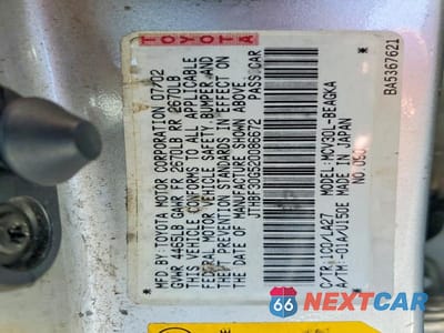 Zdjęcie 12 z 12 samochodu: 2002 LEXUS ES 300 VIN:JTHBF30G520086672 - miniatura