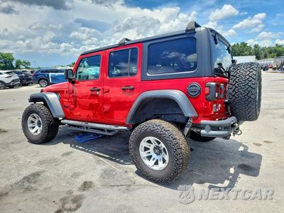 Drugie zdjęcie samochodu z przodu: 2020 JEEP WRANGLER UNLIMITED SPORT VIN:1C4HJXDG1LW185404 - miniatura