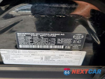 Zdjęcie 13 z 13 samochodu: 2024 BMW X3 XDRIVE30I VIN:5UX53DP04R9X30544 - miniatura
