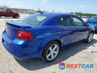 Trzecie zdjęcie samochodu z tyłu: 2014 DODGE AVENGER SE VIN:1C3CDZAG4EN161435 - miniatura