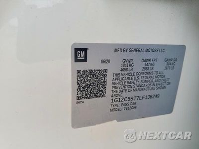 Zdjęcie 12 z 12 samochodu: 2020 CHEVROLET MALIBU LS VIN:1G1ZC5ST7LF136249 - miniatura
