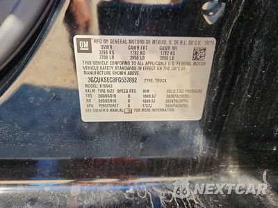 Zdjęcie 12 z 12 samochodu: 2015 CHEVROLET SILVERADO K1500 LTZ VIN:3GCUKSEC8FG537892 - miniatura