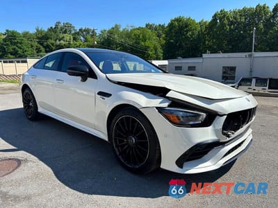 Czwarte zdjęcie samochodu z boku: 2021 MERCEDES-BENZ AMG GT 53 VIN:W1K7X6BB9MA042247 - miniatura