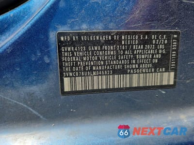 Zdjęcie 12 z 12 samochodu: 2020 VOLKSWAGEN JETTA VIN:3VWCB7BU9LM045923 - miniatura