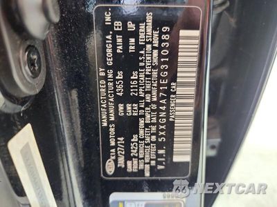 Zdjęcie 12 z 12 samochodu: 2014 KIA OPTIMA EX VIN:5XXGN4A71EG310389 - miniatura