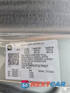 Zdjęcie 12 z 12 samochodu: 2026 CHEVROLET COLORADO VIN:1GCPSBEK5T1170027 - miniatura
