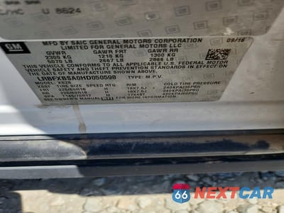 Zdjęcie 13 z 13 samochodu: 2017 BUICK ENVISION ESSENCE VIN:LRBFXBSA0HD050598 - miniatura