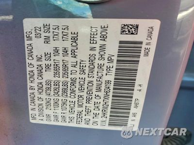 Zdjęcie 13 z 13 samochodu: 2022 HONDA CR-V SE VIN:2HKRW2H7XNH634199 - miniatura