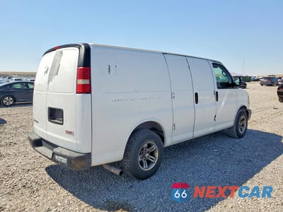 Trzecie zdjęcie samochodu z tyłu: 2008 GMC SAVANA G1500 VIN:1GTFG15X581105561 - miniatura