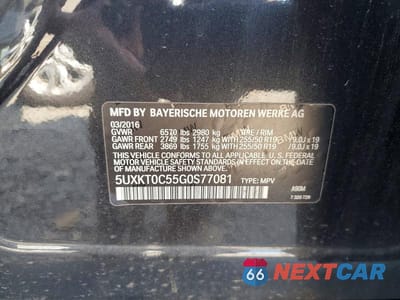 Zdjęcie 13 z 13 samochodu: 2016 BMW X5 XDR40E VIN:5UXKT0C55G0S77081 - miniatura