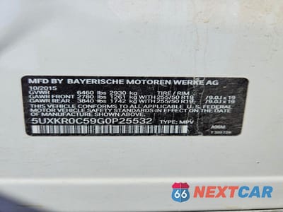 Zdjęcie 13 z 13 samochodu: 2016 BMW X5 VIN:5UXKR0C59G0P25532 - miniatura