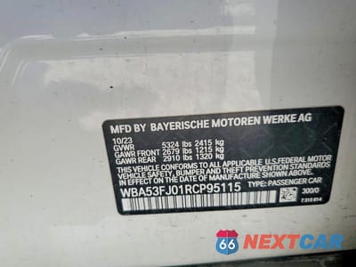 Zdjęcie 12 z 12 samochodu: 2024 BMW 530 XI VIN:WBA53FJ01RCP95115 - miniatura