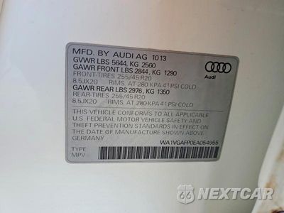 Zdjęcie 13 z 13 samochodu: 2014 AUDI SQ5 PRESTIGE VIN:WA1VGAFP0EA054955 - miniatura