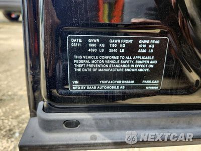 Zdjęcie 12 z 12 samochodu: 2011 SAAB 9-3 2.0T VIN:YS3FA4CY8B1313349 - miniatura