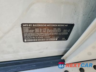 Zdjęcie 12 z 12 samochodu: 2013 BMW X5 XDRIVE35I VIN:5UXZV4C53D0E13562 - miniatura