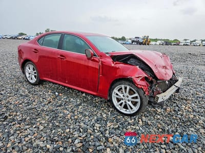 Czwarte zdjęcie samochodu z boku: 2007 LEXUS IS 250 BASE VIN:JTHBK262X75048110 - miniatura