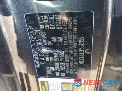 Zdjęcie 13 z 13 samochodu: 2023 KIA NIRO SX VIN:KNDCT3LE3P5042155 - miniatura