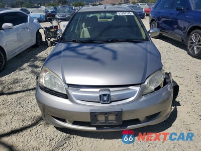 Piąte zdjęcie samochodu w środku: 2005 HONDA CIVIC HYBRID VIN:JHMES96645S014865 - miniatura