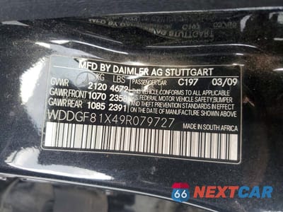 Zdjęcie 13 z 13 samochodu: 2009 MERCEDES-BENZ C 300 4MATIC VIN:WDDGF81X49R079727 - miniatura