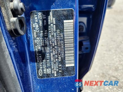 Zdjęcie 13 z 13 samochodu: 2017 HYUNDAI ACCENT SE VIN:KMHCT4AE1HU168199 - miniatura