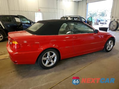 Trzecie zdjęcie samochodu z tyłu: 2002 BMW 325 CI VIN:WBABS334X2PG86853 - miniatura