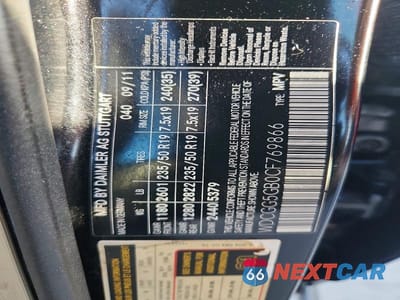 Zdjęcie 13 z 13 samochodu: 2012 MERCEDES-BENZ GLK 350 VIN:WDCGG5GB0CF769866 - miniatura