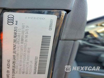 Zdjęcie 12 z 12 samochodu: 2017 AUDI A4 PREMIUM VIN:WAUANAF40HN007631 - miniatura