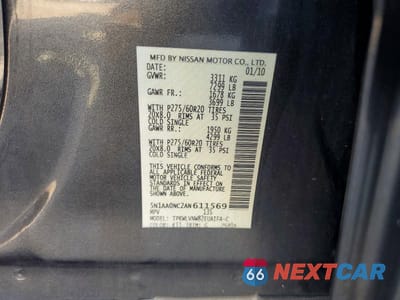 Zdjęcie 12 z 12 samochodu: 2010 NISSAN ARMADA SE VIN:5N1AA0NC2AN611569 - miniatura