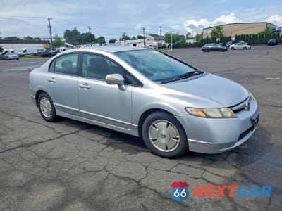 Czwarte zdjęcie samochodu z boku: 2007 HONDA CIVIC HYBRID VIN:JHMFA36267S025919 - miniatura
