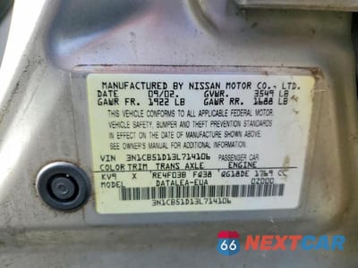 Zdjęcie 12 z 12 samochodu: 2007 NISSAN SENTRA XE VIN:3N1CB51D13L714106 - miniatura