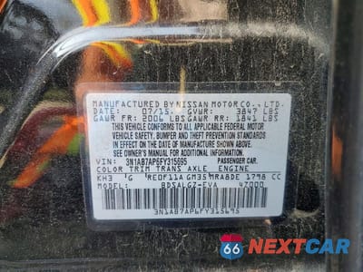 Zdjęcie 12 z 12 samochodu: 2015 NISSAN SENTRA SL VIN:3N1AB7AP6FY315695 - miniatura