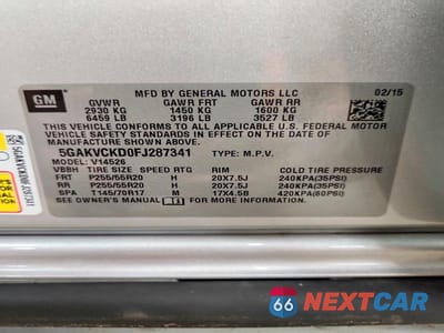 Zdjęcie 13 z 13 samochodu: 2015 BUICK ENCLAVE VIN:5GAKVCKD0FJ287341 - miniatura