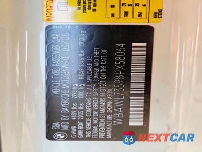 Zdjęcie 12 z 12 samochodu: 2008 BMW 335 I VIN:WBAWL73598PX58064 - miniatura