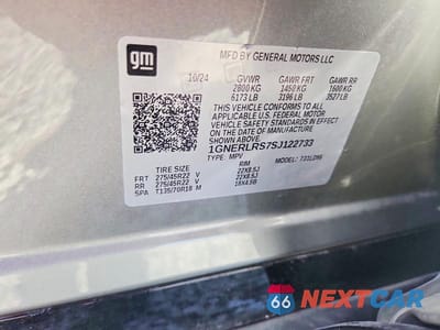 Zdjęcie 13 z 13 samochodu: 2025 CHEVROLET TRAVERSE RS VIN:1GNERLRS7SJ122733 - miniatura