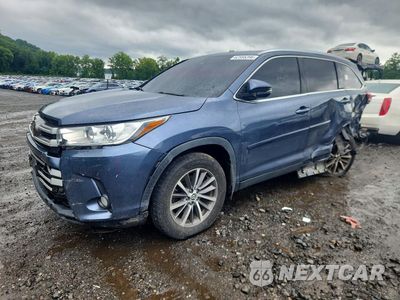 2019 TOYOTA HIGHLANDER XLE 5TDJZRFH9KS980663 - główne zdjęcie licytacji z USA - miniatura