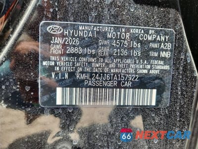 Zdjęcie 12 z 12 samochodu: 2026 HYUNDAI SONATA HYBRID BLUE VIN:KMHL24JJ6TA157922 - miniatura