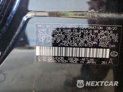Zdjęcie 12 z 12 samochodu: 2020 LEXUS IS 350 F SPORT VIN:JTHGZ1E28L5018157 - miniatura