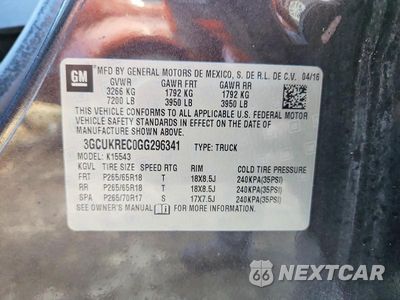 Zdjęcie 12 z 12 samochodu: 2016 CHEVROLET SILVERADO K1500 LT VIN:3GCUKREC0GG296341 - miniatura
