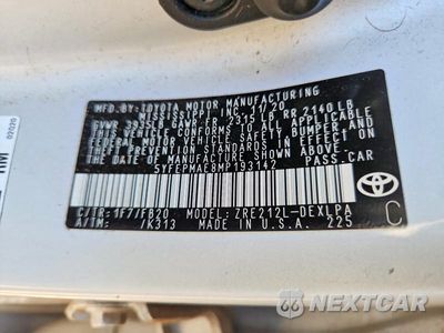 Zdjęcie 12 z 12 samochodu: 2021 TOYOTA COROLLA LE VIN:5YFEPMAE8MP193142 - miniatura
